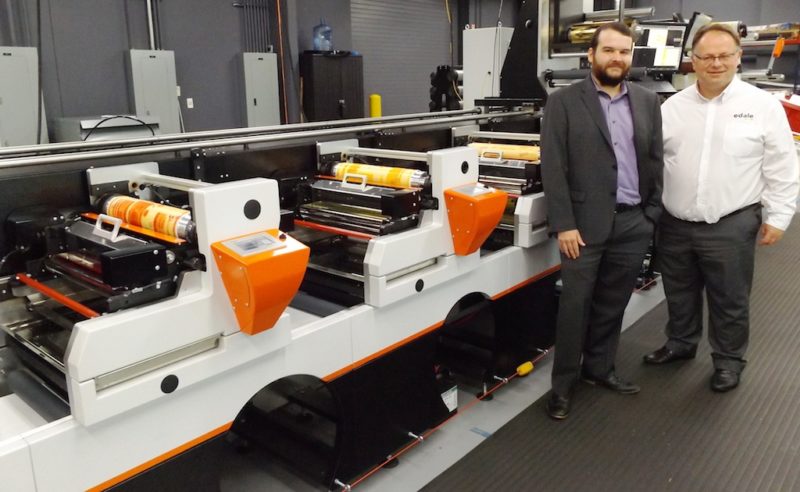 to distribute edale"s label & packaging printing presses across