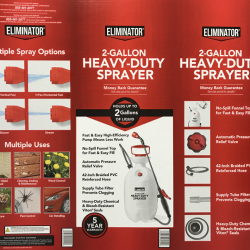 Eliminator 2-Gallon Heavy-Duty Sprayer Box printed by Advance Packaging Corp