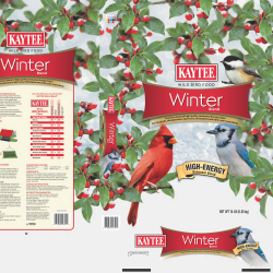 Kaytee Wild Bird Food Winter Blend Bag printed by ProAmpac Wrightstown