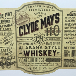 Alabama Style Whiskey Label printed by McDowell Label