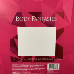 Body Fantasies 4-Fragrance Body Sprays Box printed by Emirates Printing Press LLC