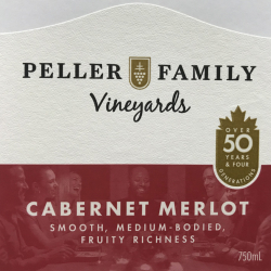 Peller Family Vineyards Cabernet Merlot Label printed by Multi-Color Corp Montreal Canada