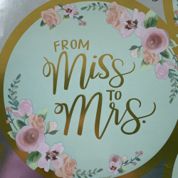 From Miss to Mrs. Paper Plate Amscan Inc printed by Deco Paper