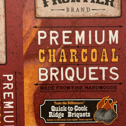 Frontier Brand Premium Charcoal Briquets Bag printed by The Robinette Co