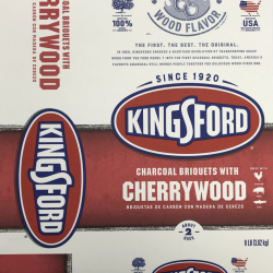 Kingsford Charcoal Briquets with Cherrywood Bag printed by Transcontinental Spartanburg