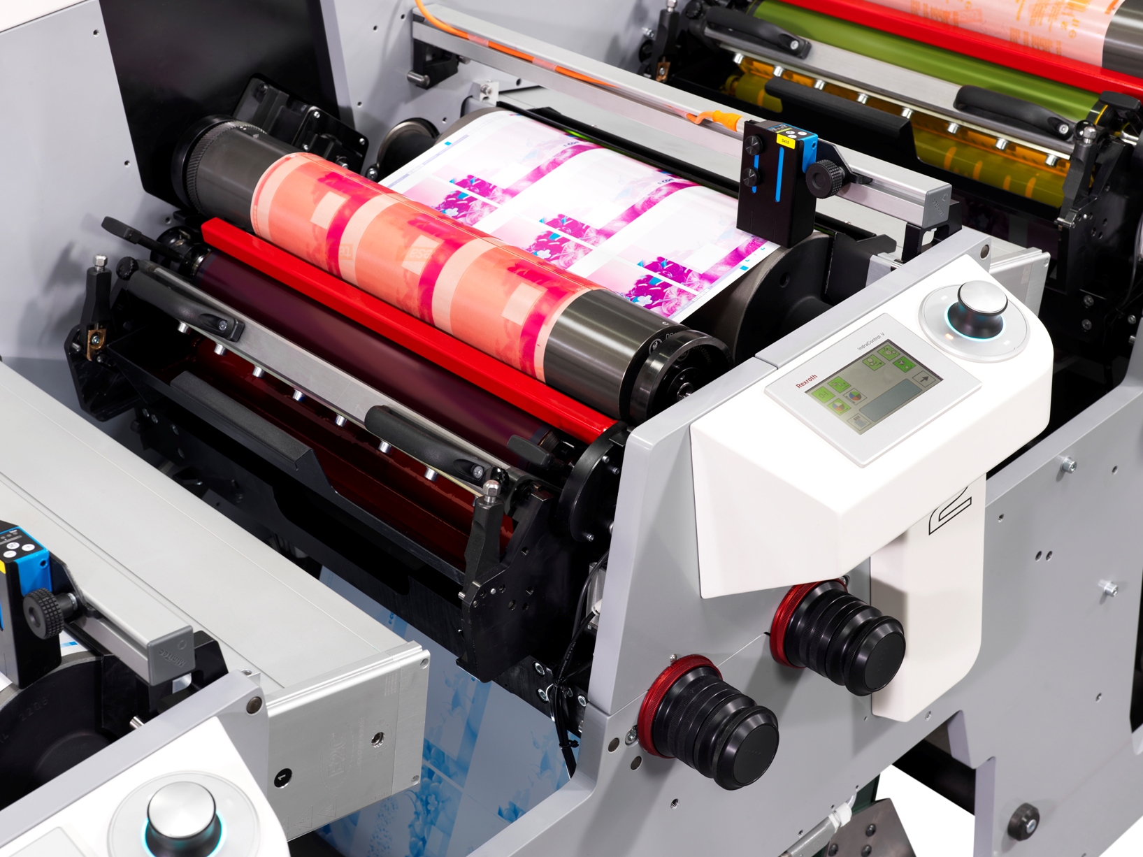 Flexo printer machine labels