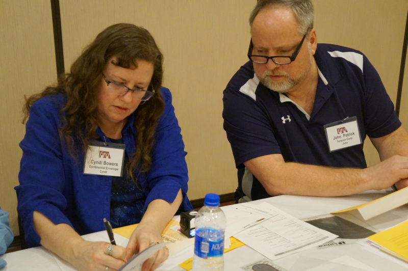 2019 Excellence in Flexography Awards envelope judging