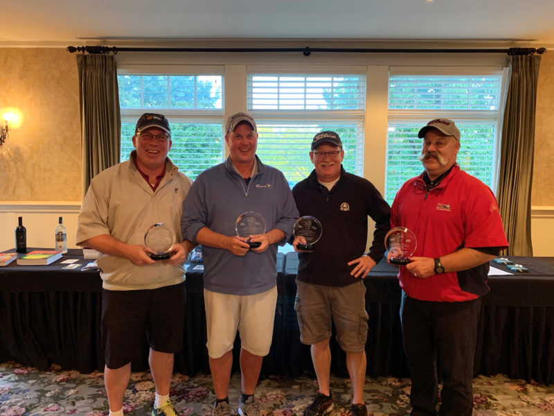 2019 Gary Hilliard Memorial Golf Tournament Second Place Foursome