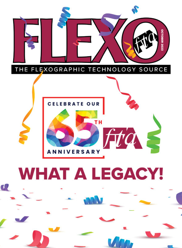 FLEXO Magazine October 2023 Cover - Flexographic Technical Association